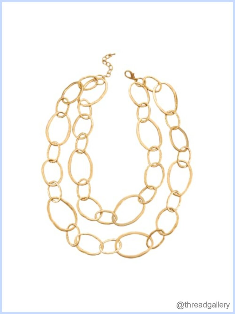 Matte Gold Statement Necklace Chunky Boho Vintage Pendant Women